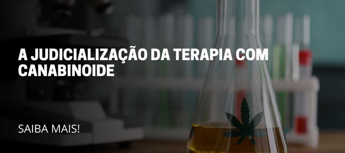 A imagem reflete o uso da terapia com canabinoide