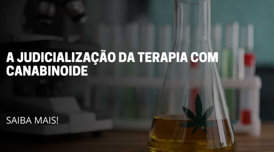 A imagem reflete o uso da terapia com canabinoide