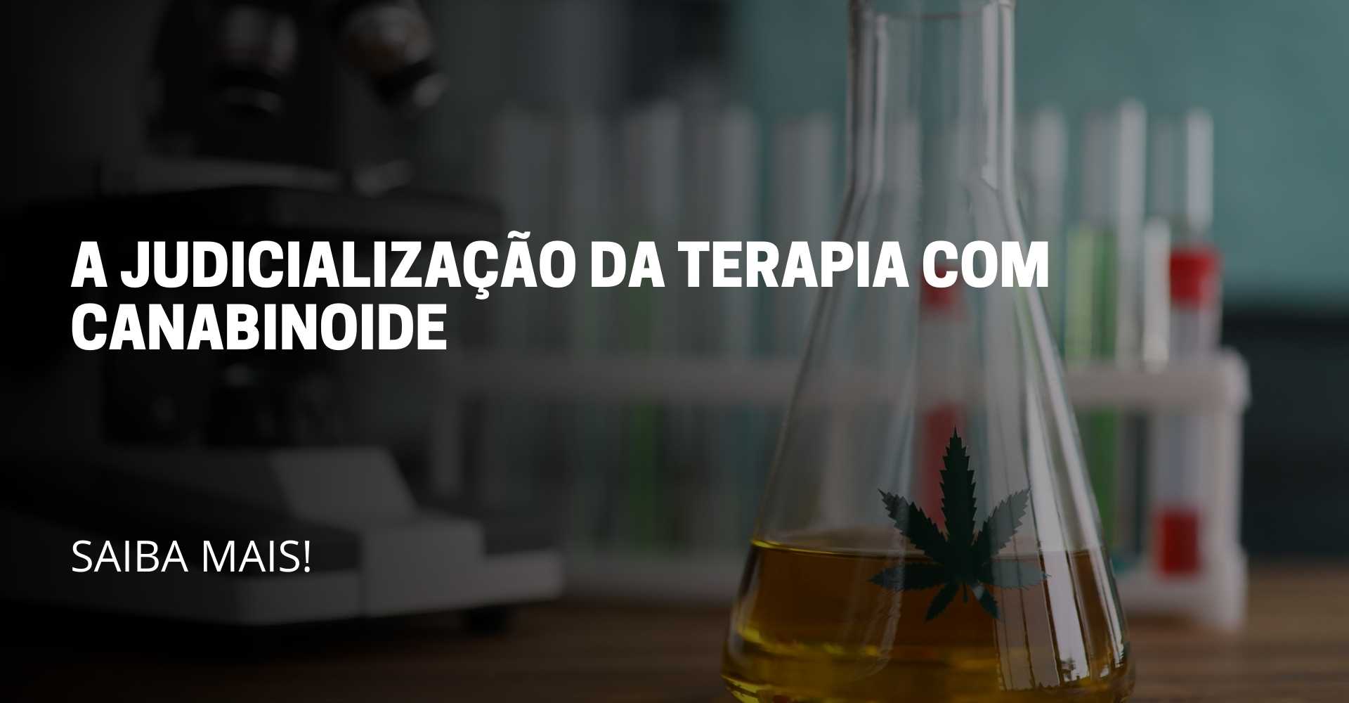 A imagem reflete o uso da terapia com canabinoide